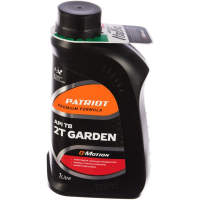 PATRIOT Масло минеральное G-Motion 2Т GARDEN 1л 850030300