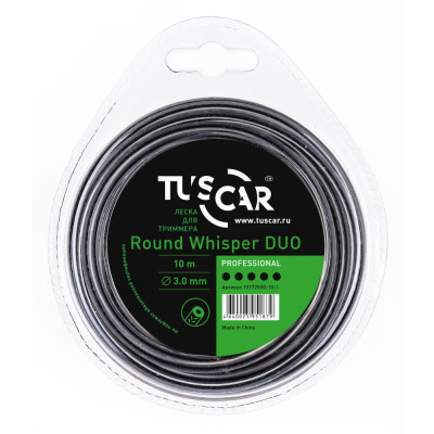 Леска для триммера TUSCAR Round Whisper DUO Professional 10172530-10-1