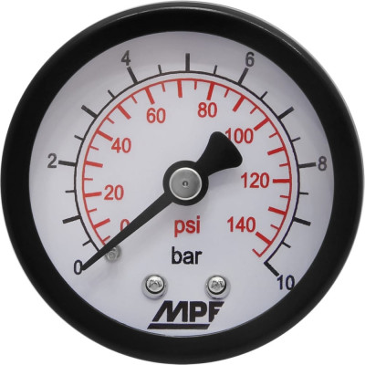 Mpf манометр аксиальный, 10 бар, кл.точности 2,5, 1/4
