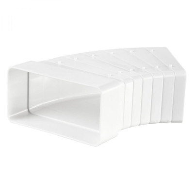 VENTS Колено горизонтальное разноугловое 60x204 мм 82810 12510307