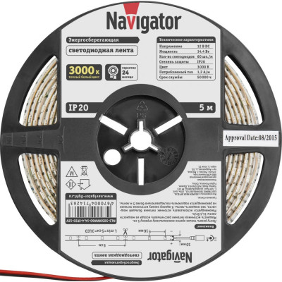 Светодиодная лента Navigator 71 426 NLS-5050WW60-14.4 71426