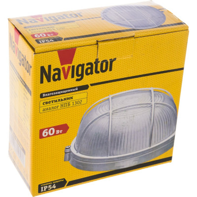 Светильник Navigator 94 803 NBL-R2-60-E27/WH НПБ 1302 4607136948037 51041