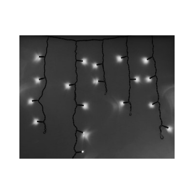 Neon-Night Гирлянда Бахрома, 4,8x0,6 м, черный ПВХ, 176 LED белые 255-135