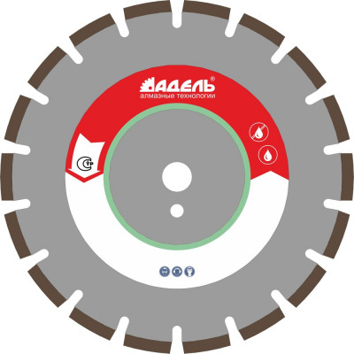 Отрезной сегментный алмазный круг Адель 1A1RSS/C2 КК15396