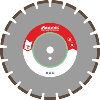 Отрезной сегментный алмазный круг Адель 1A1RSS/C2 КК13426