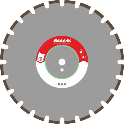 Отрезной сегментный алмазный круг Адель 1A1RSS/C2 00-00000790