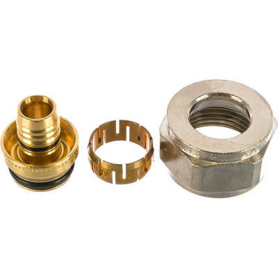 UPONOR FLEX-X ЗАЖИМНОЙ АДАПТЕР ИЗ ПОКРЫТОЙ ЛАТУНИ PE-X 16x1,8/2,0-3/4