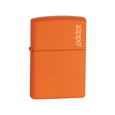 Зажигалка Zippo Orange Matte Logo 231ZL