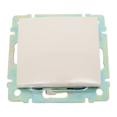 Legrand Выключатель кнопочный одноклавишный Legrand Valena 10А 250В схема 1P безвинтовые зажимы слоновая кость 695607