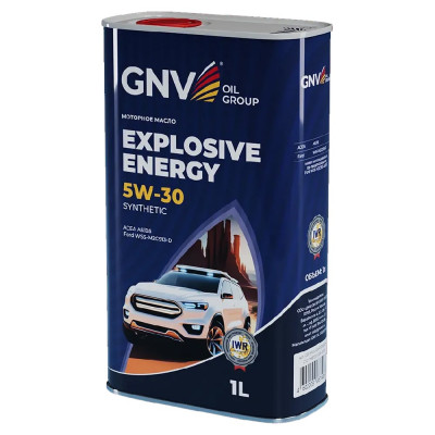 GNV EXPLOSIVE ENERGY SYNTHETIC 5w-30 ACEA A5/B-5- моторное масло кан. 1 л GEE1M10453040120530001
