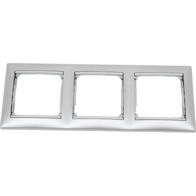 Legrand Рамка 3 поста Legrand Valena алюминий 694332