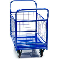 Тележка Стелла-техник платформенная, с бортами, 600х1000мм, КПО-300-С-160-К