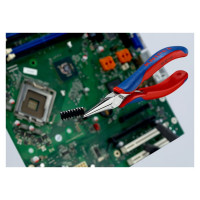 Захватные длинногубцы для электроники плоскокруглые губки, 145 мм, 2-комп ручки KNIPEX KN-3562145