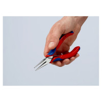 Захватные длинногубцы для электроники плоскокруглые губки, 145 мм, 2-комп ручки KNIPEX KN-3562145