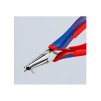 Захватные длинногубцы для электроники плоскокруглые губки, 145 мм, 2-комп ручки KNIPEX KN-3562145