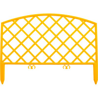 Декоративный забор PALISAD Плетенка 24х320 см, желтый 65001