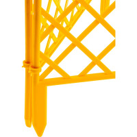 Декоративный забор PALISAD Плетенка 24х320 см, желтый 65001