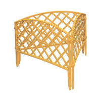 Декоративный забор PALISAD Плетенка 24х320 см, желтый 65001