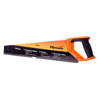 Ножовка по дереву, SPARTA 500 мм,7-8 TPI, зуб-2D, каленый зуб, линейка, двухкомпонентная рукоятка// 235035