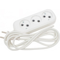 Трехместный сетевой удлинитель  LUX У3-0,  2м, 4606400414582