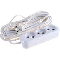 Трехместный сетевой удлинитель LUX У3-0, 10м, 4606400414629