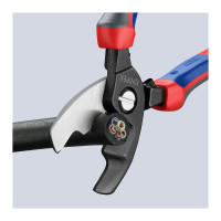 Кабелерез KNIPEX с двойными режущими кромками, Ø 20 мм -70 мм², длина 200 мм, фосфатированный KN-9512200SB