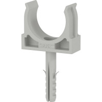 Держатель для труб DKC клипса d32мм+дюбель с винтом 50шт 51332DIY