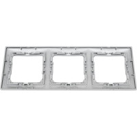 Рамка Legrand 3 поста Valena алюминий 694332