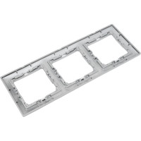 Рамка Legrand 3 поста Valena алюминий 694332