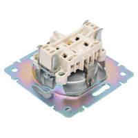 Розетка Legrand с заземлением Legrand Valena без шторок 16А 250В винтовые зажимы алюминий 694342