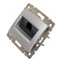 Розетка Legrand компьютерная RJ45 категория 5e UTP Legrand Valena с захватами алюминий 694334