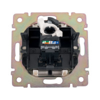 Розетка Legrand компьютерная RJ45 категория 5e UTP Legrand Valena с захватами алюминий 694334