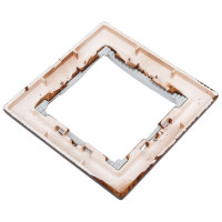 Рамка Legrand 1 пост Valena тёмное дерево/серебряный штрих 696730