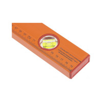 Алюминиевый уровень SPARTA,800 мм,3 глазка, желтый, линейка// 330265