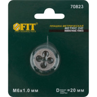 Метрическая плашка 6х1,0 мм FIT 70823