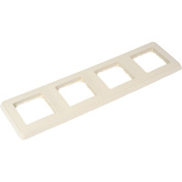 Рамка Legrand Cariva 4 поста горизонтальный/вертикальный монтаж слоновая кость 773754