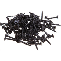 Саморезы черные по гипроку к металлу (250 штук, 3.5 х 25) ХВАТ 22525-4