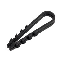 Дюбель-хомут (100 шт; 5-10 мм; черный; нейлон) для крепления кабеля ХВАТ 60453-0