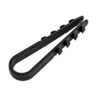 Дюбель-хомут (100 шт; 5-10 мм; черный; нейлон) для крепления кабеля ХВАТ 60453-0