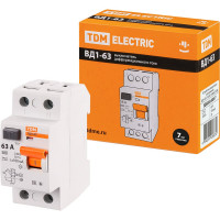 Устройство защитного отключения TDM ELECTRIC ВД1-63 2Р 63А 100мА SQ0203-0017