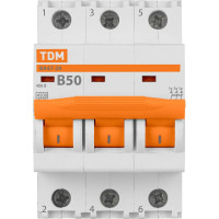 Автоматический выключатель ВА47-29 (3Р; 50 А; 4.5 кА; В) TDM ELECTRIC SQ0206-0047