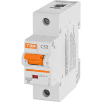 Автоматический выключатель TDM ELECTRIC ВА47-125 1Р 32А 15кА С SQ0208-0053