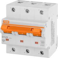 Автоматический выключатель TDM ELECTRIC ВА47-125 3Р 125А SQ0208-0036