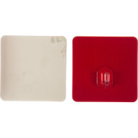 Крючок на силиконовом креплении СИЛА 6,8х6,8 см, красный металлик, 2 шт., до 1,5 кг Б0002523