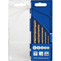 Набор сверл по металлу Профи (5 шт; 2-6 мм) ПРАКТИКА 640-247