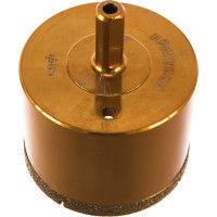 Коронка алмазная по керамограниту (65 мм) ПРАКТИКА 035-127