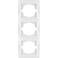 Трехпостовая вертикальная белая рамка TDM ELECTRIC Лама SQ1815-0034