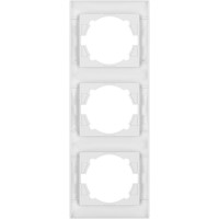 Трехпостовая вертикальная белая рамка TDM ELECTRIC Лама SQ1815-0034