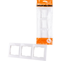 Трехпостовая горизонтальная белая рамка TDM ELECTRIC Таймыр SQ1814-0028