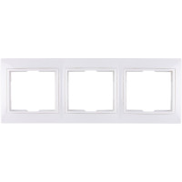 Трехпостовая горизонтальная белая рамка TDM ELECTRIC Таймыр SQ1814-0028